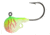 Northland Fire Ball Jig 1/4 oz, Number 2/0 Hook, UV Bleeding Melon, 4 card, FB4-4-1319