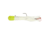 Northland Fishing Tackle Level-Head Predator Tube Lure, White/Chartruese Top, 3/4oz, NL-LHPT7-110