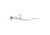 Northland Fishing Tackle Rigged Tungsten Bloodworm Lure, Glo White, 1/28 oz, NL-TBR12-13