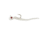 Northland Fishing Tackle Rigged Tungsten Bloodworm Lure, Glo White, 1/28 oz, NL-TBR12-13