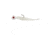 Northland Fishing Tackle Rigged Tungsten Mini Smelt Jig, Glo White, 1/16 oz, NL-TMSR10-13