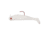 Northland Fishing Tackle Swimbait Rigged Gum-Ball Jig, White, 1/16oz, NL-GBJSR2-1