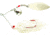 Northland Reed-RunnerClassic Tandem Spin Spinnerbait, White Shad, 3/8oz, 6 Pack, RRTW5C-1