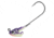 Northland Stand Up Fire Ball Long Shank Jig, 1/4 oz, Number 2/0 Long Shank Hook, UV Purple Tiger, 3 Card, FBSLS4-3-46