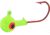 Northland Super-Glo Jig 1/8 Oz, 1/0 Red Hook, 5/Cd Super-Glo Chartreuse, GB3-5-10