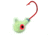 Northland Super-Glo Jig 1/8 Oz, 1/0 Red Hook, 5/Cd Super-Glo Luminescent, GB3-5-13