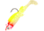 Northland UV Mimic Minnow Swimbait, 2 3/4in, 3/8 oz 3/0 Hook, Clown Tiger, Strip Card, MMUV5-6-55