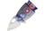 Novelty Cutlery Cosmic America Linerlock A/O Folding Knife, 1 satin finish stainless blade, Cast metal handle, NV327 / PK2970