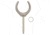 NRS 1/2in Shank Bronze Oarlocks, Bronze, Pair 77408.01.100
