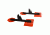 NRS Outlaw Kayak Foot Braces, Orange 37321.01.101