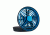 O2 Cool 5 Inch Portable USB Fan-Blue