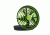 O2 Cool 5 Inch Portable USB Fan-Green
