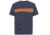 Oakley 249 Future Stripe Tee - Mens, Foggy Blue, Small, 457530-6FB-S