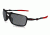 Oakley Badman Sunglasses Dark Carbon Frame, Black Iridium Polarized Lens-OO6020-07