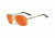 Oakley Caveat Aviator Sunglasses, Polished Gold Frame, Fire Iridium Lens OO4054-17
