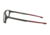 Oakley CHAMBER OX8138 Eyeglass Frames 813803-53 - Polished Grey Smoke Frame, Clear Lenses