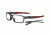 Oakley Crosslink 53mm Grey Smoke/Team Cardinal Eyeglass Frames w/ Blank Lenses OX8027-0653