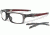 Oakley Crosslink 55mm Mens Eyeglasses, Grey Smoke/Cardinal Frame OX8030-0655