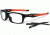 Oakley Crosslink 55mm Mens Eyeglasses, Polished Black/Orange Frame OX8030-0755