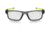 Oakley Crosslink Pitch Bifocal Prescription Eyeglasses, Grey Smoke/Retina Green Frame, OX8037-0252BI