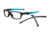 Oakley CROSSLINK RANGE A OX8044 Eyeglass Frames 804401-55 - Satin Black/Sky Blue Frame, Clear Lenses