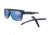Oakley CROSSRANGE PATCH OO9382 Single Vision Prescription Sunglasses, 60mm, Matte Translucent Blue, OO9382-938222-60-SV