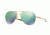 Oakley ELMONT M &amp; L OO4119 Sunglasses 411903-58 - Satin Gold Frame, Jade Iridium Lenses