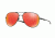 Oakley ELMONT M &amp; L OO4119 Sunglasses 411904-58 - Satin Black Frame, Ruby Iridium Lenses