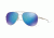Oakley Elmont M &amp; L OO4119 Sunglasses 411915-58 - Satin Chrome Frame, Prizm Sapphire Polarized Lenses