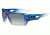 Oakley Eyepatch 2 Blue/Clear Fade Frame w/ Black Grey Gradient Lenses Sunglasses OO9136-02