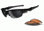 Oakley Fast Jacket Sunglasses - Polished Black Frame w/ Black Iridium &amp; Persimmon Lenses OO9097-01