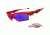 Oakley Fast Jacket XL Mens Sunglasses Infrared Frame, Red Iridium and VR28 Lens OO9156-16