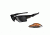 Oakley Fast Jacket XL Sunglasses - Polished Black Frame w/ Black Iridium &amp; Persimmon Lenses OO9156-01