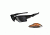 Oakley Fast Jacket XL Sunglasses - Polished Black Frame w/ Black Iridium Polarized &amp; Persimmon Lenses OO9156-05
