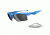 Oakley Fast Jacket XL Sunglasses, Sky Blue Frame, Black Irid + Clear Lens OO9156-04