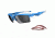 Oakley Fast Jacket Asian Fit XL Sky Blue Frame w/ Black Iridium Lenses Sunglasses OO9163-03