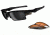 Oakley Fast Jacket XL Sunglasses - Polished Black w/ Black Iridium &amp; Persimmon Lenses OO9156-01