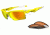 Oakley Fast Jacket XL Sunglasses - Lemon Peel Frame w/ Fire Iridium &amp; Persimmon Lenses OO9156-11