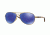 Oakley Feedback Womens Sunglasses 407918-59 - Polished Gold Frame, Violet Irid Polar Lenses