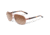 Oakley Feedback Womens Sunglasses, Grapefruit Pearl Frame, Dark Brown Gradient Lens OO4079-02