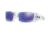 Oakley Fuel Cell Sunglasses 909604-60 - Polished Clear Frame, Violet Iridium Lenses