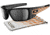 Oakley Fuel Cell Sunglasses, Chip Foose Polished Black Frame and Black Iridium  OO9096-66