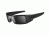 Oakley Gascan (Asian Fit) Sunglasses, Polished Black/Dark GreyHstTxt Frame and Black Iri OO9105-04