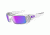 Oakley Gascan (Asian Fit) Sunglasses, Polished Clear Frame and Violet Iridium Lens OO9105-05