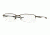 Oakley Half Shock Bifocal Prescription Eyeglasses 311904-55 - Brushed Chrome Frame