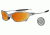 Oakley Juliet X Metal Polished Frame w/ Fire Polarized Lenses Sunglasses 04-147