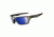 Oakley Jury Sunglasses - Distressed Silver Frame w/ Ice Iridium Lenses OO4045-03
