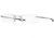 Oakley Keel Bifocal Prescription Eyeglasses 312203-55 - Chrome Frame, Clear Lenses