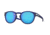 Oakley Latch A OO9349 Progressive Prescription Sunglasses, 53mm, Grid Matte Translucent Blue, OO9349-934925-53-PRO