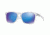 Oakley LATCH SQUARED A OO9358 Sunglasses 935804-55 - Matte Clear Frame, Sapphire Iridium Lenses